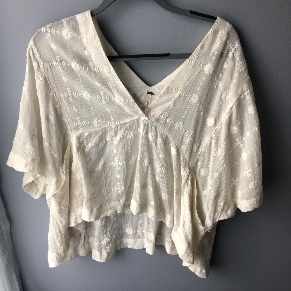 Sheer white top
